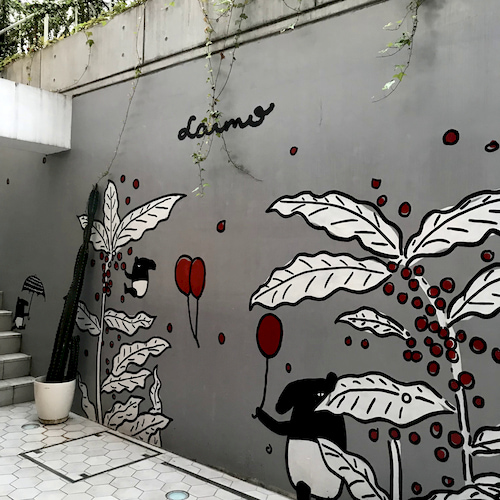 インスタ映え壁